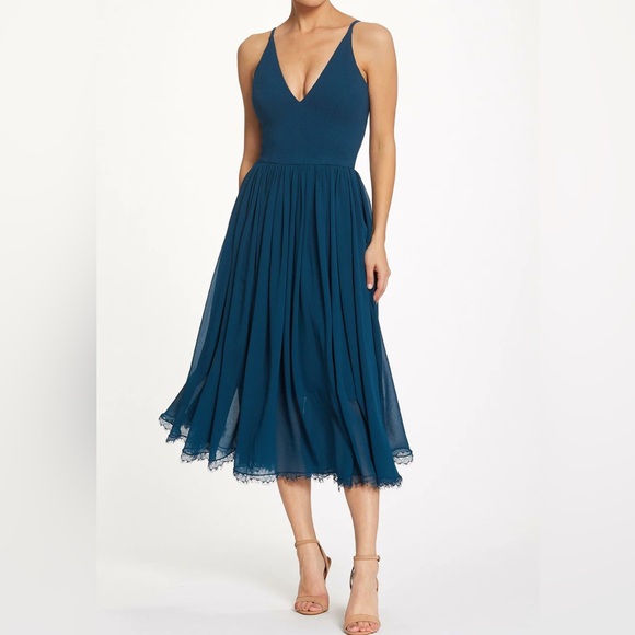 Dress the Population Alicia Dress - Peacock Blue - Picture 2 of 12